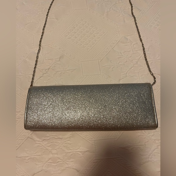 Sold…Aldo beautiful silver clutch or crossbody purse - Picture 15 of 16